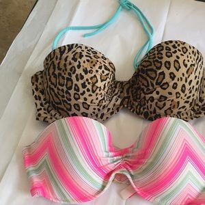 2 Victoria’s Secret Bikini Tops 32D